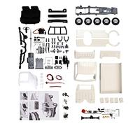 Mtlavishness Kit de camión con Control Remoto Modelo de camión RC a Escala 1 10 con Excelentes capacidades Todoterreno Agarre Fuerte Neumáticos Grandes y Blandos Estructura vívida (Blanca)