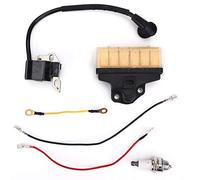 Mtlavishness Kit de enchufe de bobina de encendido de filtro de aire de motosierra: piezas de repuesto premium para herramientas eléctricas de jardín 021 023 025 Ms210 Ms230
