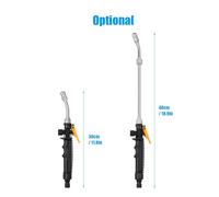 Mtlavishness Lavadora De Alta Presión 2 En 1 Boquilla De Chorro Y Ventilador Varita De Limpieza De Alto Impacto para Uso En El Hogar Garaje Jardín En Madera Ladrillo Concreto (30cm)