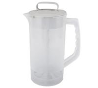Mtlavishness Licuadora extractora de jugo manual de 2000 ml Escala transparente Tapa hermética Licuadora exprimidora de frutas manual para uso doméstico Extractor de jugo de