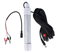 Mtlavishness Luz De Pesca Sumergible Señuelo De Pesca Nocturno Buscador De Cebo con 144 LED 16W 1300Lm Iluminación Súper Brillante De 360 ° IP68 Lámpara De Atracción De Peces (Luz Azul)