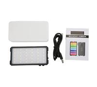 Mtlavishness Manbily RGB luz de relleno con una cubierta de luz suave ABS material fuerte DURIBLE portátil para VLOG Live Fotografía 3000K 6500K
