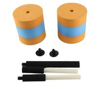 Mtlavishness Mancuernas de Agua largas de Goma EVA PC Antideslizante Desmontable Flotante Equipo de Barra de Fitness para Ejercicio aeróbico acuático con diseño Naranja y Ideal