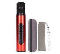 Mtlavishness Micrófono de Karaoke inalámbrico Bluetooth, Dispositivo ergonómico multipropósito para Fiestas, Autos, hogares y KTV al Aire Libre con Bluetooth V5.0, Compatible con (Rojo)