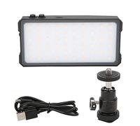 Mtlavishness Milbily Mini Bicolor LED Panel Portátil y Fotografía Durable Ligero con Bola Zapatos Fría Cabeza para grabar Selfies en Tiempo