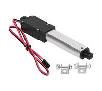Mtlavishness Mini actuador lineal eléctrico Actuador de movimiento pequeño DC12V 50 mm Carrera 30 N Fuerza 30 mm/s Velocidad Aleación de aluminio premium IP54 para maquinaria (Empuje 60 N, velocidad