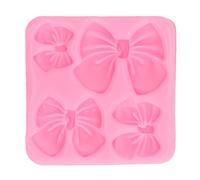 Mtlavishness Molde para fondant, a prueba de palos, fácil liberación, sin olor, molde para hornear con lazo de silicona para decoración de pasteles, arcilla de chocolate,
