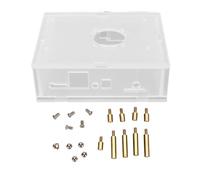 Mtlavishness MTLAVISHISHE DE Desarrollo Kit de Caja acrílica para Orange Pi 5 Plus con protección de enfriamiento eficiente Diseño de fácil Acceso acrílico Transparente e instalación Simple