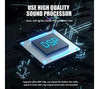 Mtlavishness MTLAVISHS USB Juego de escritorio Condensador de micrófono con reducción de ruido DUAL DSP 360 Directividad para la computadora portátil PC IOS Computadora Adopte de una interfaz
