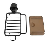 Mtlavishness MtlaVishy Multifunción Multifunción Fregadero de la Cocina con Gancho de Varilla Colgante y Bandeja de Drenaje Hecha de Aluminio Engrosado para una Cocina ordenada Adecuada para (Negro)