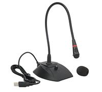Mtlavishness MTLAVISHY USB Micrófono de Escritorio con Cable para la computadora portátil Registro Transparente de ángulo Ajustable Adecuado para Cantar el Instrumento Musical del Habla