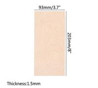 Mtlavishness Muspor 3 Pcs Maple Guitar Head Veneer and Neck Shims for Luthiers DIY Work on Folk Classic Guitars with 1 5mm Thickness and Compact Size