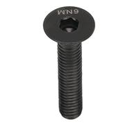 Mtlavishness Perno de fijación de la tapa superior del vástago del auricular M6x30 mm Tornillo del perno del vástago de la bicicleta Aleación de titanio para reparación de (Negra)