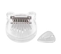 Mtlavishness - Piano de pulgar Kalimba, instrumento para tocar con los dedos, sonido nítido y claro, diseño de oso, acero inoxidable de primera calidad, material acrílico, uso en