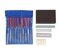 Mtlavishness Premium Guitar Bridge Saddle Nut Files Set for Regular Guitar Maintenance with Grinding Stone Screw Nuts Tool Care Kit Accessory Made of Stainless Steel and ABS