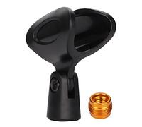 Mtlavishness Premium JD07 Microphone Clip Holder Hard Durable ABS Anti Slip Design For Handheld Wired and Wireless Microphones Comes with 5 8 In To 3 8 In Screw Adapter