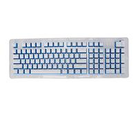 Mtlavishness Premium Keyboard Keycaps ABS Fos Step Design Two Color Injection Ideal for Most Common Keyboards on Market 110 Keys OEM Height White Purple Character (White Basket)