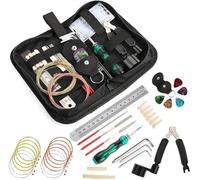 Mtlavishness Professional Guitar and Ukulele Maintenance and Repairing Tool Kit All In One Solution For String Instruments Ideal para limpieza y reparación con metal