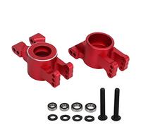 Mtlavishness RC Eje Trasero Portador Bloque de Ruedas de Aleación de Aluminio con Rodamientos para TRAXXAS 1/8 4WD SLEDG (Roja)