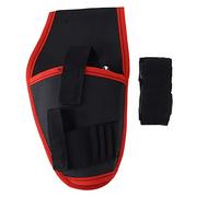 Mtlavishness - Riñonera para Taladro eléctrico de 12 V, Multifuncional, de poliéster, con cinturón TZ-191, Borde Amarillo, Resistente, para electricistas, para Almacenamiento de (Borde Rojo)