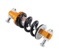 Mtlavishness Scooter Amortiguador trasero 125 mm 4,92 pulgadas Distancia central Construcción de acero de aleación de aluminio de alto rendimiento Parachoques de suspensión (Oro)