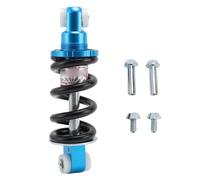 Mtlavishness Scooter Amortiguador trasero 125 mm 4,92 pulgadas Distancia central Construcción de acero de aleación de aluminio de alto rendimiento Parachoques de suspensión (Azul)