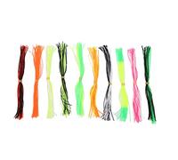 Mtlavishness Señuelos de Pesca Faldas Faldas de Pesca no de Silicona para Accesorios de Cebo de Bricolaje Falda de señuelo de Silicona con Buena Elasticidad y Colores Ricos Acceso