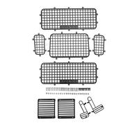 Mtlavishness Simulación de malla de ventana metálica RC Exquisita Prevención de rayones Protector de ventana RC Defender para autos Traxxas TRX4 RC Material de hierro de alta