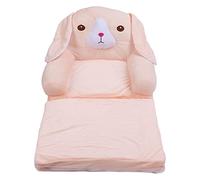 Mtlavishness Sofá Cama Plegable para Niños Diseño De Perro Rosa Sofá De Felpa Suave para Niños Pequeños con Esponja De 3 Capas para El Hogar Hotel Jardín De Infantes Leer Jugar (2 Niveles)