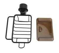 Mtlavishness Soporte de Esponja de Grifo Mtlavismo Multifuncional sobre Grifo Colgante de la Cocina Fregadero con Material de Aluminio Espacial a Prueba de óxido y súper Drenaje Adecuado para (Negro)