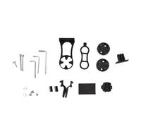 Mtlavishness Soporte de Metal Duradero para Bicicleta, Soporte para computadora, Soporte para GPS, Apto para Bryton, Negro, Soporte de vástago de Manillar Resistente con diseño de (Negra)