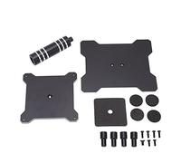 Mtlavishness Soporte de reparación RC de rotación de 360 grados Estación de trabajo de aleación de aluminio CNC con pilares extraíbles para autos RC de escala 1 8 1 10 1 12 -