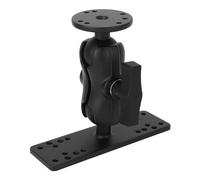 Mtlavishness Soporte para Detector de Peces de Brazo Corto de aleación de Aluminio de 8,7 cm Soporte para electrónica Marina Placa de Montaje Universal con Adaptador de Bola de