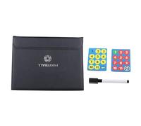 Mtlavishness Tablero de Entrenador de fútbol Tablero de Estrategia de fútbol Plegable portátil con rotulador de Piezas magnéticas para Partido