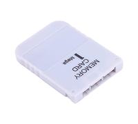 Mtlavishness Tarjeta de memoria de 1 MB para portátil y fácil de usar para ahorrar progreso en los juegos en un solo juego, hecha de plástico en color blanco