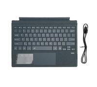 Mtlavishness Teclado de Tableta RGB retroiluminado Teclado de conexión magnética con Control de Gestos múltiples y Material de Cuero Construido batería para Pro 3 4 5 6 7 7 Plus (Bleu)