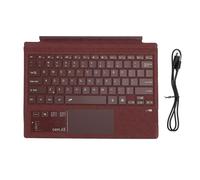 Mtlavishness Teclado de Tableta RGB retroiluminado Teclado de conexión magnética con Control de Gestos múltiples y Material de Cuero Construido batería para Pro 3 4 5 6 7 7 Plus (Rouge)