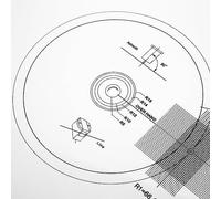 Mtlavishness Turntable Cartridge Alignment Protractor Mat Prevent Slip Static Shockproof Phonograph Protractor Alignment Tool