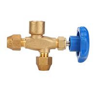 Mtlavishness Válvula de refrigeración de tres vías Medidor de presión líquida CT-488 a prueba de terremotos (pressure gauge)