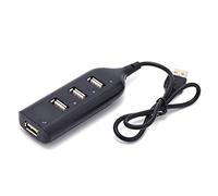 Mtlavishness Wired Micro USB 2 0 4 Port Distributor Multi Hub Splitter Power for Pc Computer High Speed Compatibility with USB 1 1 2 0 Peripherals Plug and Play Hot Swapping