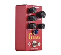 MTLAVISHS Moskyaudio Efectos de la guitarra Pedal G IV Red Purple Canal Preamp Overdrive Distortion Pedal ofrece una versatilidad de tono excepcional Calidad de sonido de grado