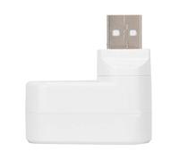 MtlaVISHS USB 2.0 Mini Rotado Splitter Adaptador BUBLO DESED Slim Mini Tamaño Diseño rotativo USB Un Conector Masculino se Puede Girar 180 Grados para PC Notebook Laptop Mac (Blanco)