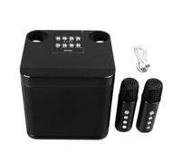 MTLAVISHSHE Wireless Karaoke Altavoces Portables Mini Karaoke Machine Bluetooth Stonente con 2 micrófonos inalámbricos para Acampar la Fiesta en casa Camping