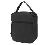 MTLAVISHSHIS Bolsa de Almuerzo aislada Diseño a Prueba de Fugas Oxford Tela Conveniente y Bolsas de Malla a 2 vías de la Cremallera para Acampar al Aire Libre y Playa con (Negro)