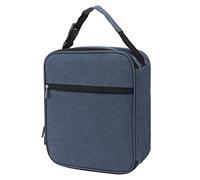 MTLAVISHSHIS Bolsa de Almuerzo aislada Diseño a Prueba de Fugas Oxford Tela Conveniente y Bolsas de Malla a 2 vías de la Cremallera para Acampar al Aire Libre y Playa con (Azul Marino)