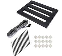 MTLAVISHSHIS Efecto de guitarra eléctrica Pedal Material de aleación calificada soldadura precisa Mandeja de trabajo Exquisito Mats de no deslizamiento 15 Cintas 15 Gommuras 2 (METRO)
