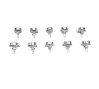 MtlaVishy 10 PCS Guitarra eléctrica y potenciones de bajo potenciones ideales para el control de tono de volumen con hilo métrico M8 Longitud del eje de 18 mm y diámetro de eje de (B25K)