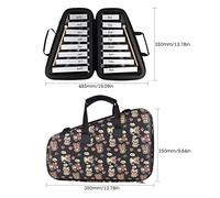 Mtlavishy 16 Keys Glockenspiel Placa de aluminio xilófono ideal para el desarrollo de sentido musical para niños. ¡Desarrollo de sensación de música, reproduce una variedad de (Negro)