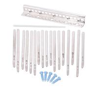 MtlaVishy 17 Nota Kalimba Piano Piano Cayas de acero inoxidable Conjunto de instrumentos musicales duraderos piezas de reemplazo de bricolaje para principiantes y entusiastas de
