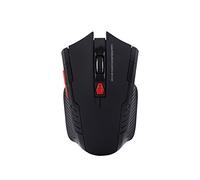 MTLAVISHY 2.4GHz Mini Mouse de Juegos ópticos inalámbricos portátiles portátiles para Laptop de PC con transmisión inalámbrica Digital de 2.4GHz de hasta 10 Metros 800dpi 1200dpi (Negro)